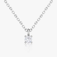 Petite Solitaire Pendant 10kGold Pendant