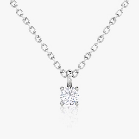 Petite Solitaire Pendant 10kGold Pendant