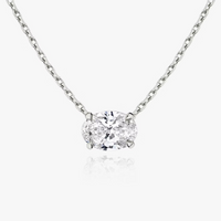 Solitaire Pendant Oval Diamond