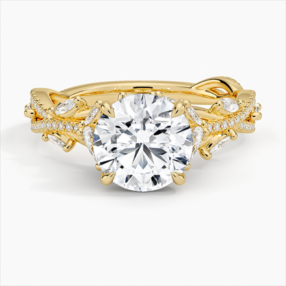 Luxe Secret Garden Diamond Engagement Ring 10k Gold