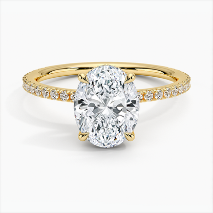 Perfect Fit Three-Quarter 10k Gold Diamond Engagement Ring