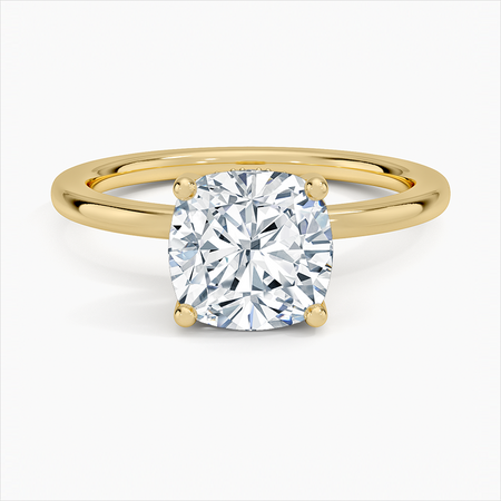 Engagement Ring Princess Diamond Solitaire 10k Gold