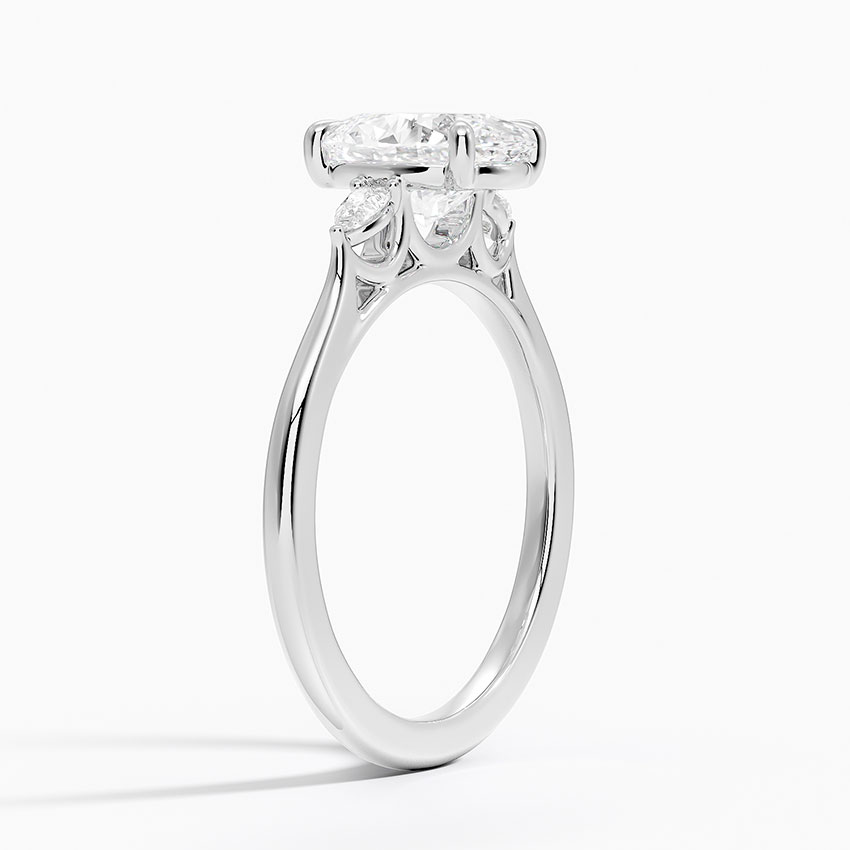 Oval Diamond Ring Diamond Ring Solitaire 925 Silver Ring