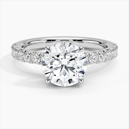 Olympia Half Coverage Diamond Engagement Ring