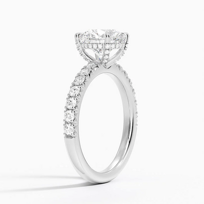 Olympia Half Coverage Diamond Engagement Ring