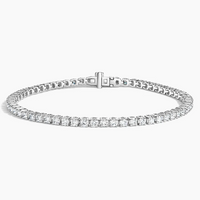 10k Gold Bracelets Moissanite Diamond Tennis Chain