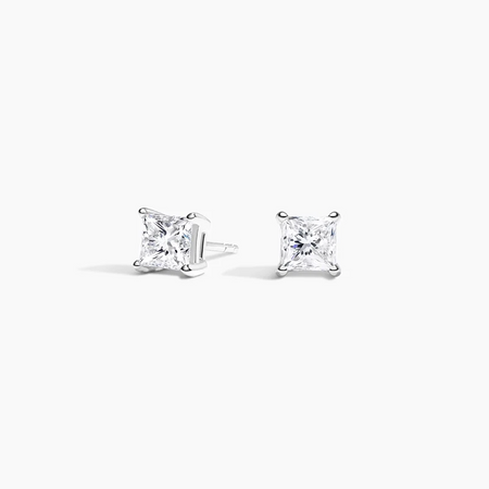 Princess Diamond Stud Earrings Moissanite Jewelry Women Jewelry 10k Gold