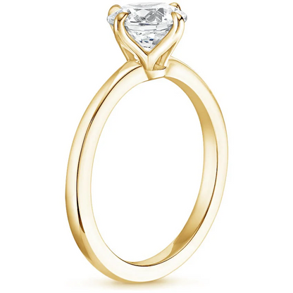 10k Gold Ring Asscher Diamond Solitaire Engagemengt Ring