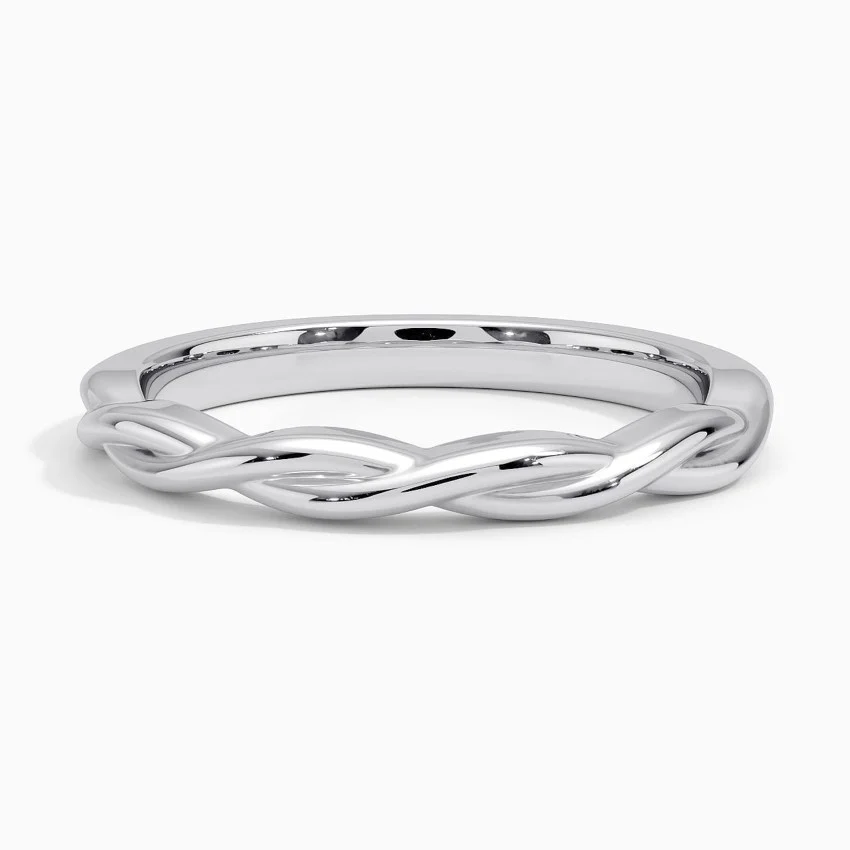 925 Silver Ring Wedding Ring White Gold