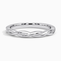 925 Silver Ring Wedding Ring White Gold