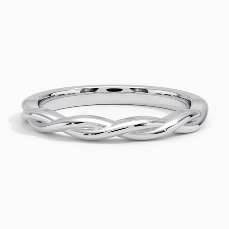 925 Silver Ring Wedding Ring White Gold