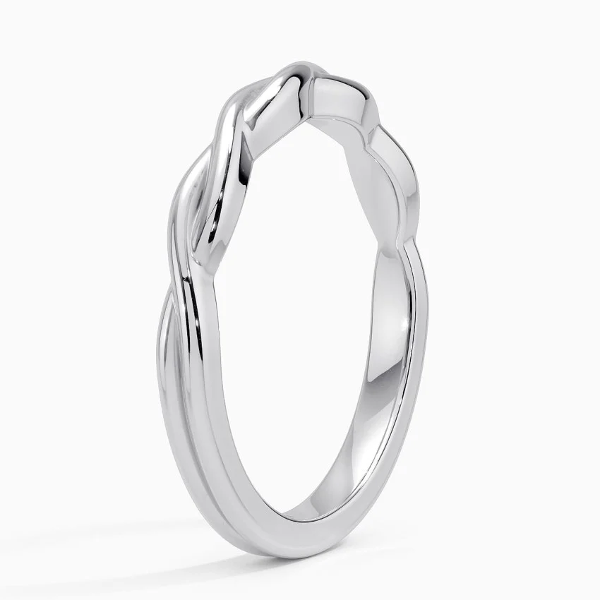 925 Silver Ring Wedding Ring White Gold