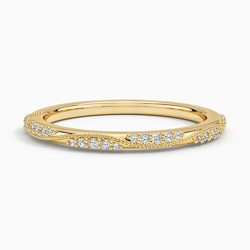 14k Gold Wedding Ring Diamond