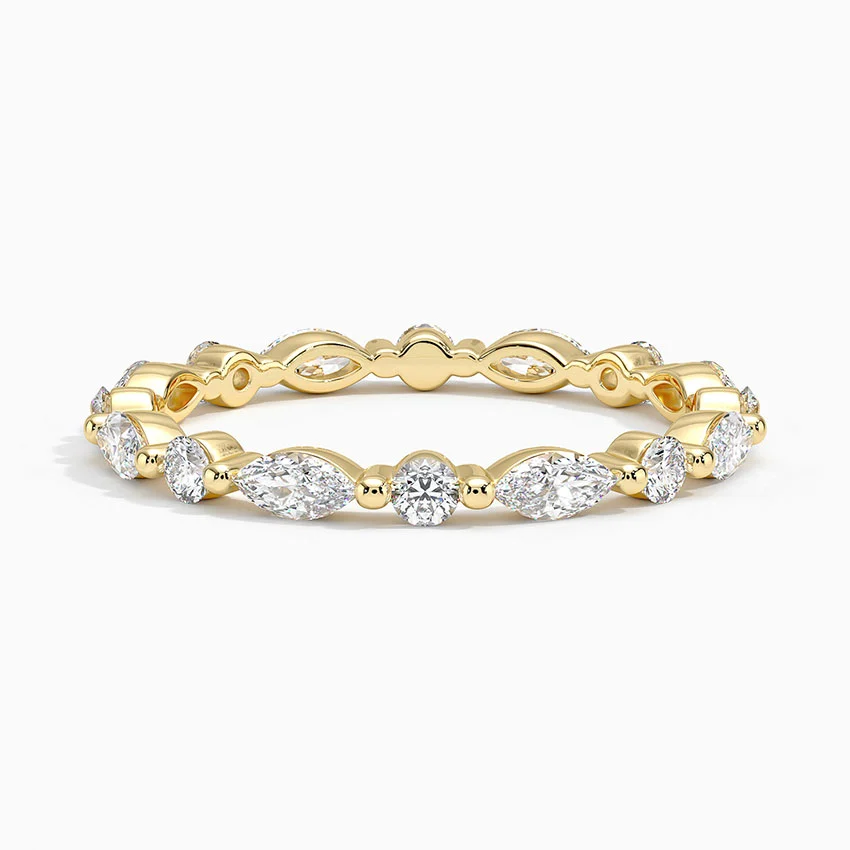 14k Gold Diamond Wedding Ring