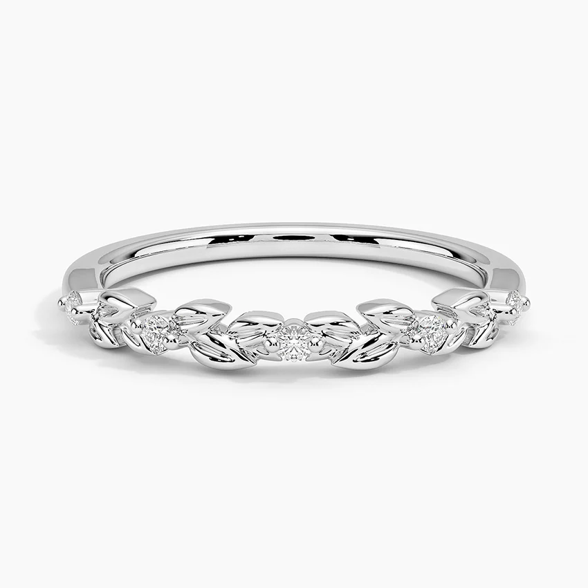 14k White Gold Diamond Ring Wedding Ring