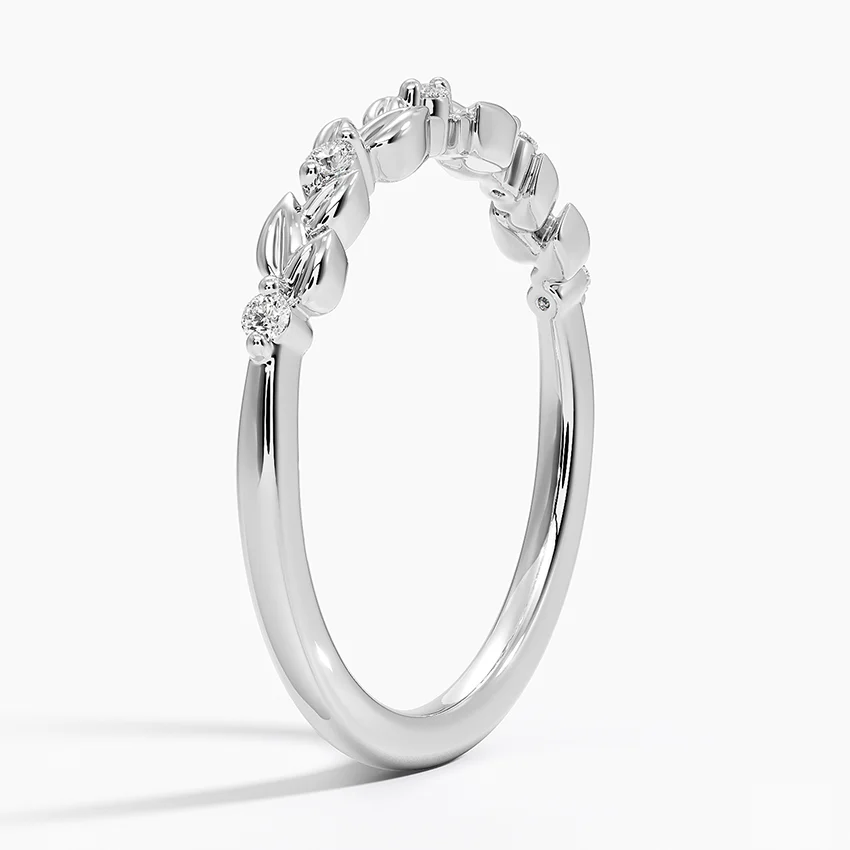 14k White Gold Diamond Ring Wedding Ring