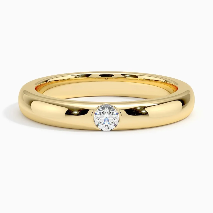 1/2 ct Diamond Wedding 3.5mm Men's Ring 10K Gold Bond