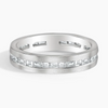 Gemstone Wedding Ring Diamond Men's Ring 14k Gold Ring 5mm Bond