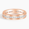 Gemstone Wedding Ring Diamond Men's Ring 14k Gold Ring 5mm Bond