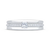 14k Gold Princess Diamond Wedding Ring Men's Bond