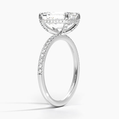 Viviana Half-Coverage Diamond Engagement 10k Gold Ring