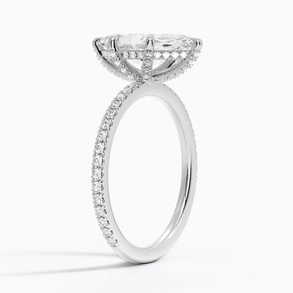 Viviana Three-Quarter Coverage Diamond 10k Gold Engagement Ring