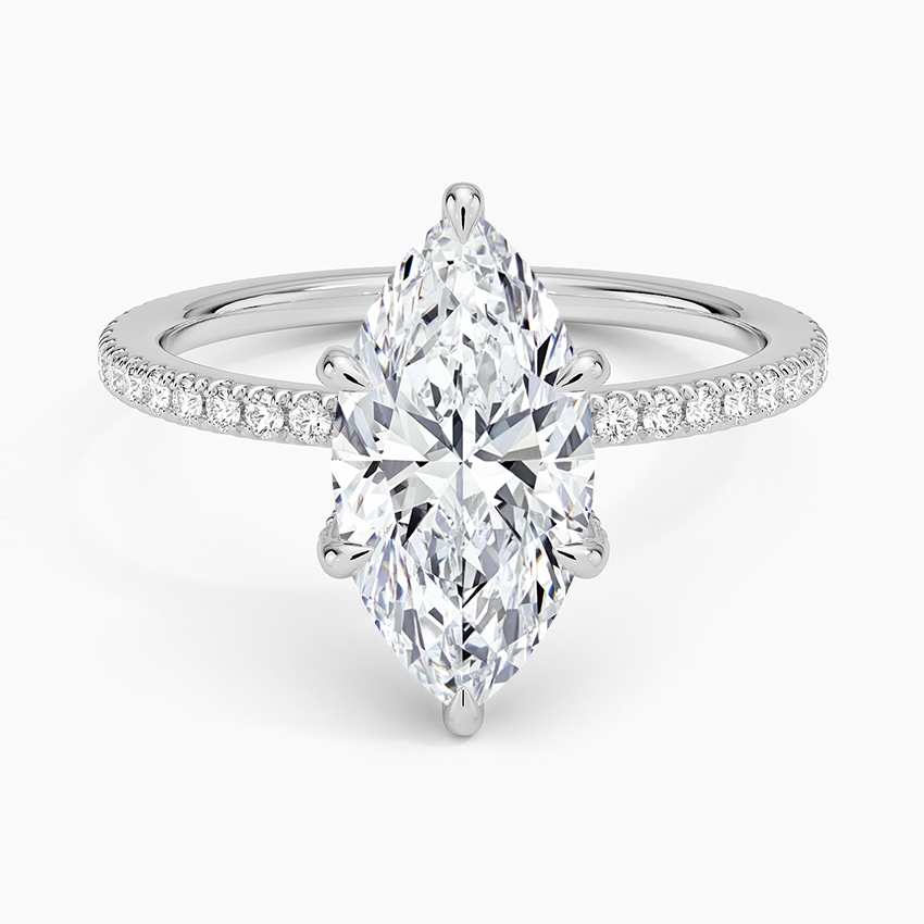 Viviana Three-Quarter Coverage Diamond 10k Gold Engagement Ring