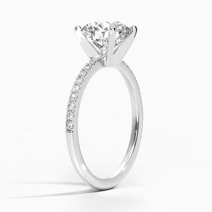 Ballad Half Coverage Diamond Engagement Ring 10k Gold