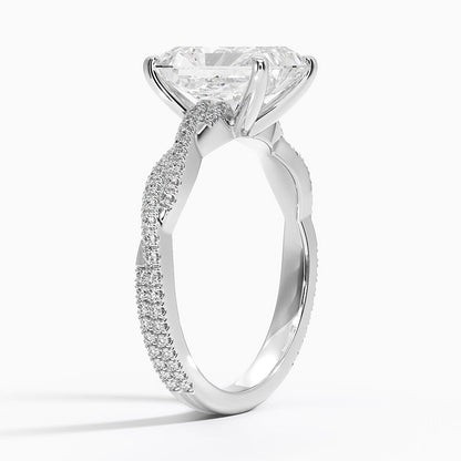 Petite Luxe Twisted Vine Diamond 10kGold Engagement Ring