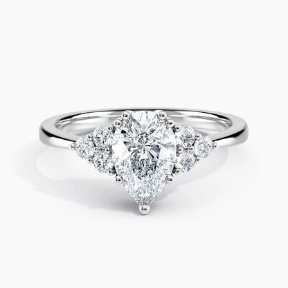 Petite Tapered 10kGold Diamond Embrace Engagement Ring