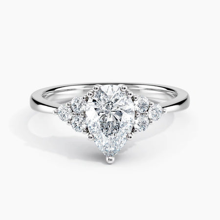 Petite Tapered 10kGold Diamond Embrace Engagement Ring