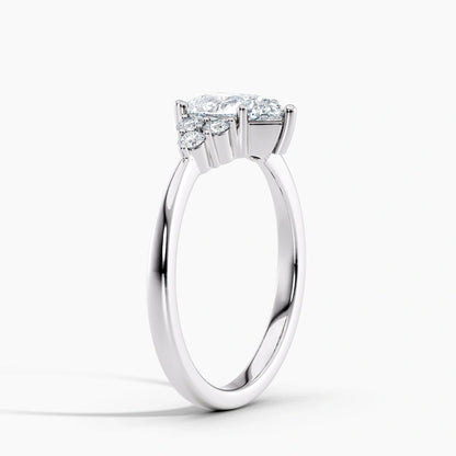 Petite Tapered 10kGold Diamond Embrace Engagement Ring