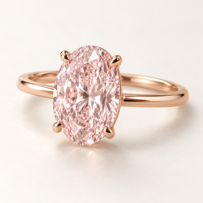 Pale pink oval