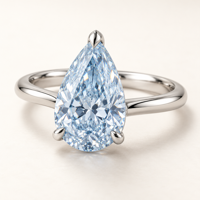 Pale blue pear